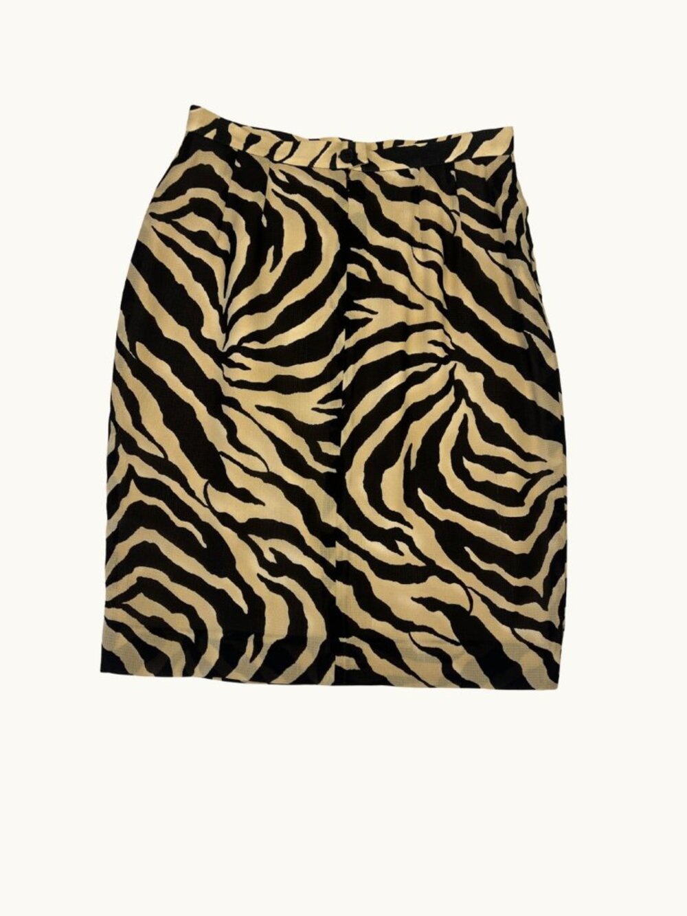 Carlisle 100% Silk Animal Print Pencil Skirt